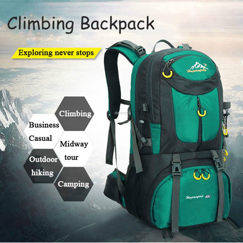 40L 대용량 야외 가방 방수 등산 트레킹 여행 배낭 남성 여성 하이킹 등산 가방 배낭